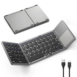 Faltbare Bluetooth Tastatur Taschenformat Tragbare Mini BT Kabellose Tastatur - Bild 1 von 17