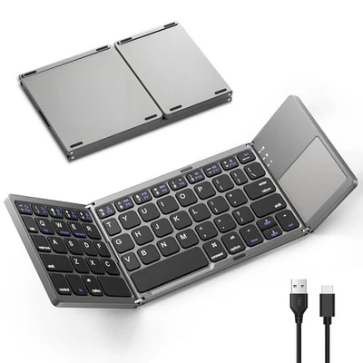 Faltbare Bluetooth Tastatur Taschenformat Tragbare Mini BT Kabellose Tastatur - Bild 1 von 4