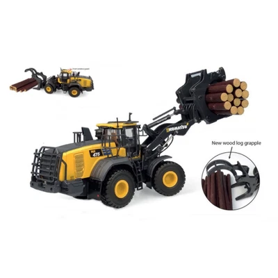 PALA SOLLEVATRONCHI KOMATSU WA475-10 TOOL LINKAGE WITH LOG GRAPPLE 1:50 Universa - Immagine 1 di 3