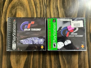 Gran Turismo 1 & 2 Sony PlayStation PS1 Complete Game Bundle Lot - Picture 1 of 9