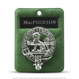 Clan MacPherson Scottish Crest Badge Brooch Pin Clothes Costume Gift Souvenir - Picture 1 of 3