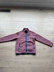 Patagonia Girls' Long Fleece Jacket Size 14XL Full Zip - Picture 1 of 3