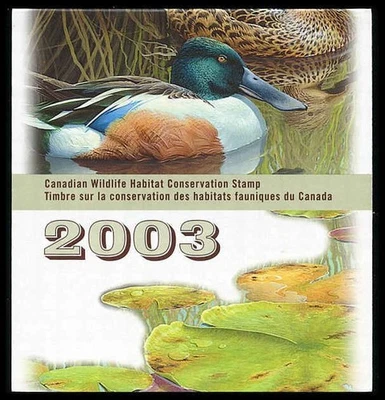 Canadian Wildlife Habitat Conservation #FWH19 - Northern Shovelers Ducks (2003) - Image 1 of 2
