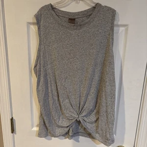 Calia Women’s Twisted Front Gray Athletic Tank Top Size XL - Picture 1 of 5