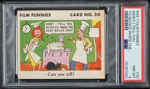 R48-1 Gum Inc. 1935 "Film Funnies" #20 Didn't I Tell You (PSA 8 NM/MT) Highest - Bild 1 von 2