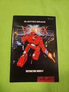 Manuel livret d'instructions Vortex Super Nintendo SNES UNIQUEMENT bel état - Photo 1/3