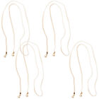  4 Pcs White Pu Curtain Tie Fixing Buckles Back Hooks Rope Backs