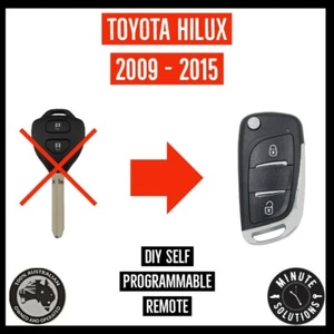 FITS TOYOTA HILUX G REMOTE CAR FLIP KEY FOB 2009 2010 2011 2012 2013 2014 2015 - Picture 1 of 1
