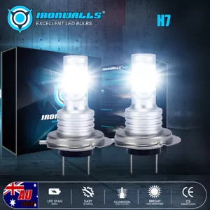 H7 Headlight Bulbs Globes White for Holden Colorado RG Ute 2.8 TD 4x4 2013-2020 - Picture 1 of 12