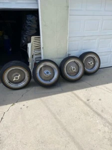 17 Inch Crome Dayton  Rims W/ Vogue Tires  - Picture 1 of 1