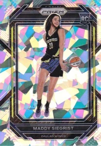 2023 Panini Prizm WNBA SSP CRACKED ICE R/C #135 Maddy Siegrist Dallas Wings - Bild 1 von 2