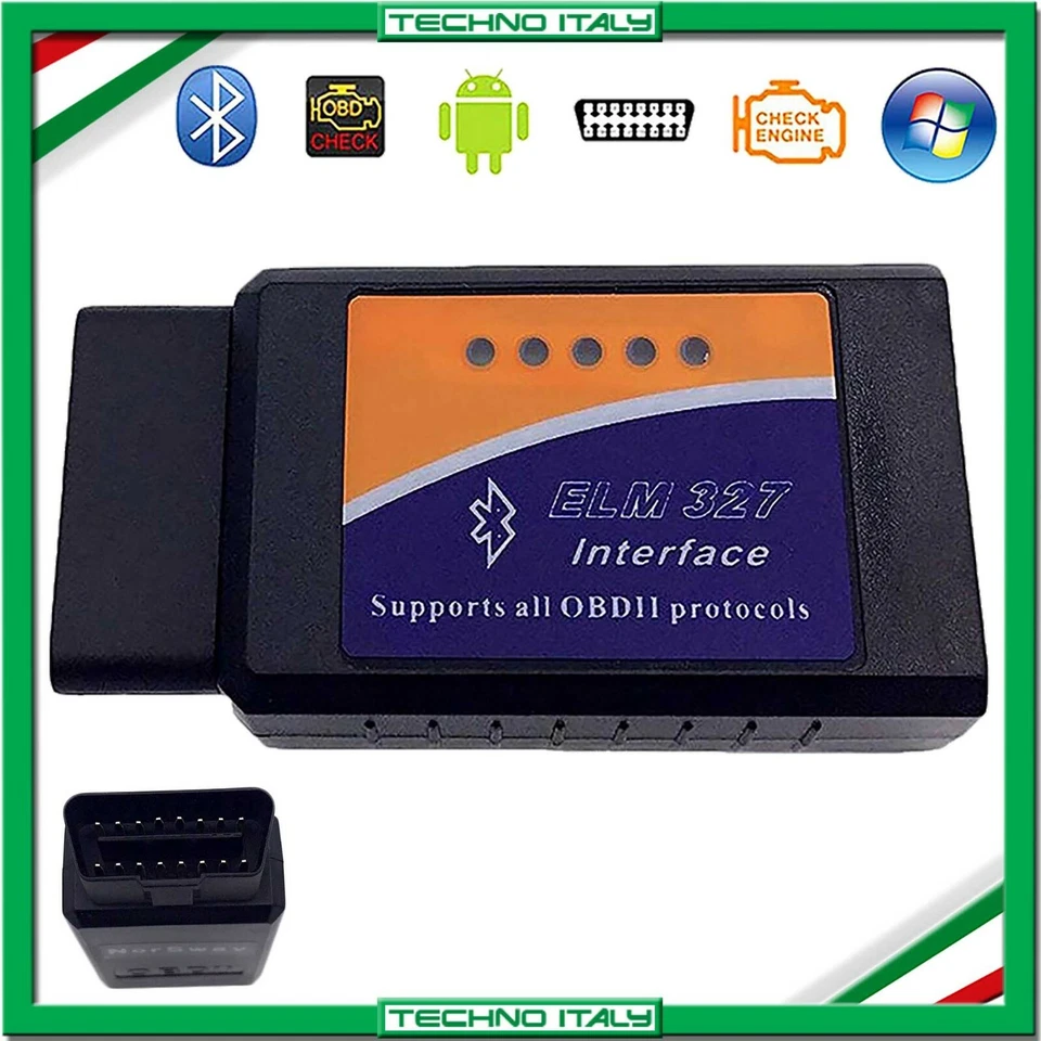 OBD-II ELM327 AUTO MOTO DIAGNOSTICA RESET SCANNER BLUETOOTH OBD2 ANDROID WINDOWS