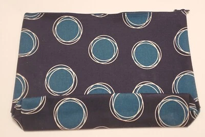 Thirty One Oversized Zipper Pouch 12” Polka Dot (Retired) Makeup Accessory Bag  - Image 1 of 3