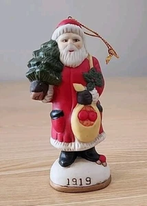 Adorno vintage de porcelana de Navidad de Papá Noel 4" "1919 Recuerdos de Papá Noel" - Imagen 1 de 6