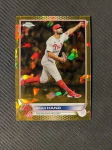 2022 Topps Chrome Sapphire Gold /50 #US14 Brad Hand - Foto 1 di 4