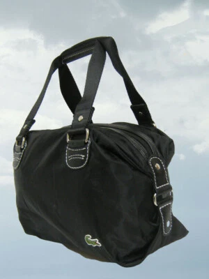 LACOSTE HANDBAG Bowling Bag Small Vintage N10 Sorbonne 8 Black NEW - Image 1 of 4