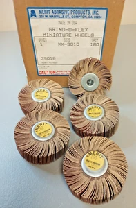 (Confezione da 5) MERIT Miniature Flap Mola 180 GRIGLIA FILETTATURA GRIND-O-FLEX 35018 - Foto 1 di 6
