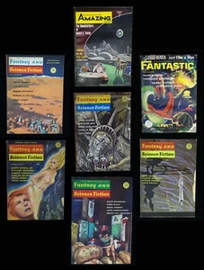 Amazing - Fantastic - Fantasy Science Fiction - 7 Book Lot 1964 1966 1967 & 1968 - Picture 1 of 16