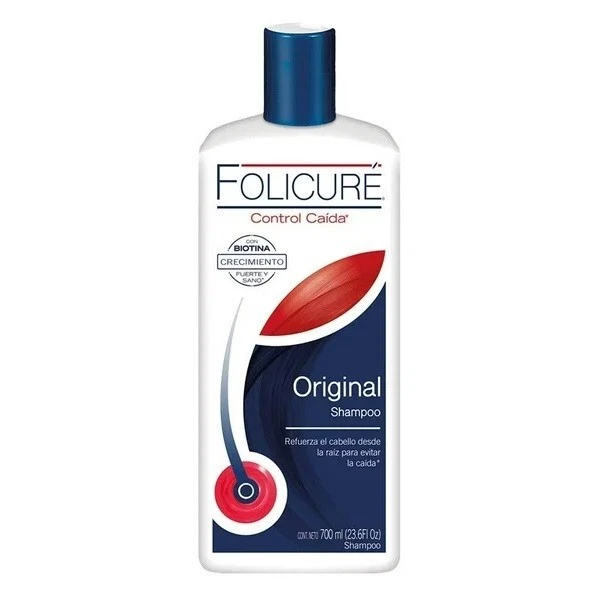 Folicure Original Shampoo 700ml 23.6oz Control Caida con Biotina Crecimiento - Image 1 of 1