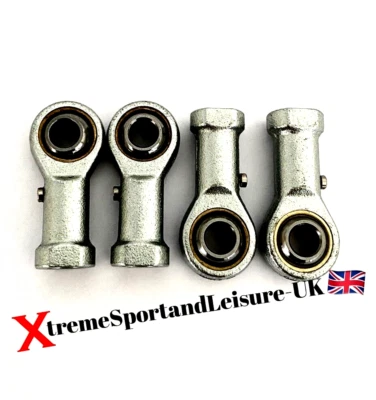 PAQUETE DE 4 EXTREMOS DE VARILLA DE PISTA DE KART KART FEMENINO - JUNTAS ROSA + CERRADURAS VENDEDOR REINO UNIDO - Imagen 1 de 3