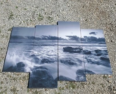 Multi Panel Canvas Ocean Seascape Wall Art Small - Image 1 of 2