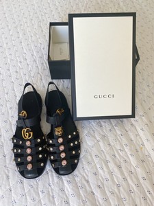 gucci malin studded sandals