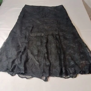 Falda transparente negra con cremallera trasera Cato para mujer talla 20W cintura 38" - Imagen 1 de 14