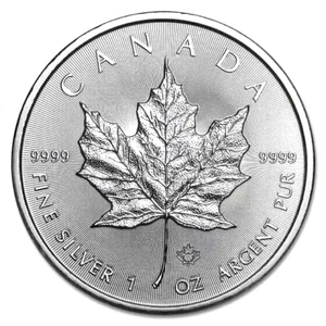 Canada $5 Maple Leaf 2019 1 oz. 999 Fine Silver UNC - Picture 1 of 2