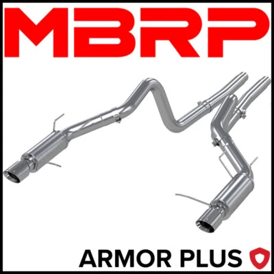 MBRP Armor Plus 3" Cat-Back Exhaust System Fits 2011-14 Ford Mustang GT500 5.4L - Image 1 of 2