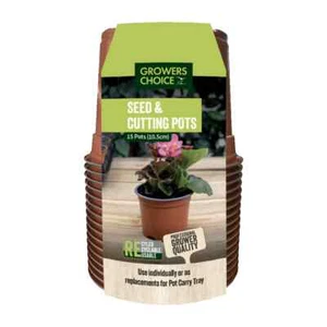 Hochwertiger Doppelpack Saat- und Schneidetopf 10,5 cm rund 30 Stück - Bild 1 von 2