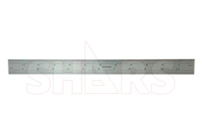 12" Rigid Ruler / Rule Steel 32nds - 100ths Precision Machinist 16R !} - Image 1 of 4