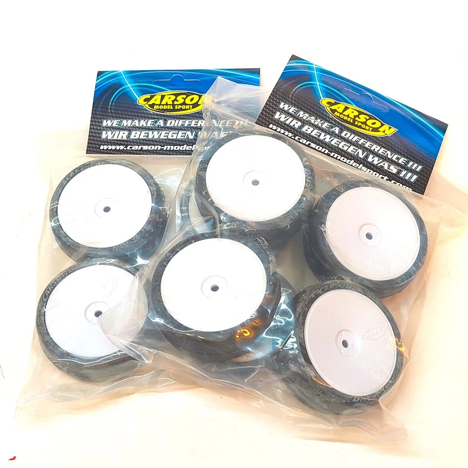 Carson Modelsport TW-Rädersatz hart 1:10 TW Dish-Felge 500900151 8 Stück Slicks - Bild 1 von 1