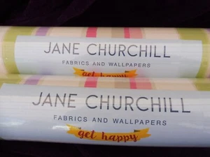 Jane Churchill Tapete 2 Rollen Disco Streifen - Bild 1 von 7