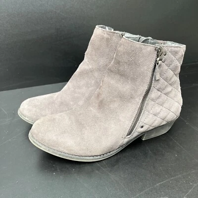 Botines White Mountain Jodi para mujer talla US 9,5W gris acolchado cremallera lateral Foto 1 de 4