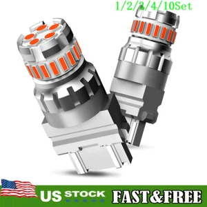 For Ford F150 F350 3157 3156 LED Signal Light Red Bright Strobe Flashing 1~10Set - Picture 1 of 10