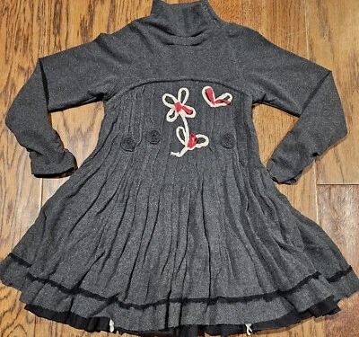 Vestido gris Elaina et Lena talla 4A (4T) para niñas pequeñas ¡EXCELENTE ESTADO USADO! Foto 1 de 3