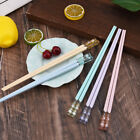 5Pairs Dinner Sushi Chinese Chopsticks Sakura Amber Korean Style Dishwasher Safe