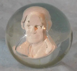 Mármol de sulfuro hecho a mano Andy Davis, President Eisenhower, 1 13/16", 9109D - Imagen 1 de 9