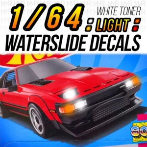 Decalcomanie WaterSlide Fanale Posteriore Testa Toyota Supra MK2 Scala 1/64 '82 per Hot - Foto 1 di 9