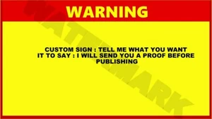CUSTOM REG SECURITY SAFETY SIGN AUTHORIZED WORK HOME BUSINESS PHOTO ALL SIZES 05 - Picture 1 of 6