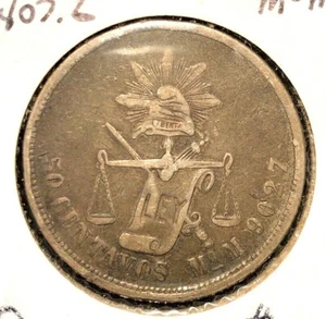 Mexico 1872 MoM 50 centavos KM 407.6 - Picture 1 of 2
