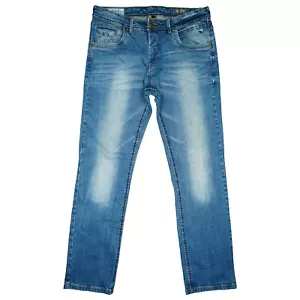 Tom Tompson Spike Herren Jeans Hose stretch Slim Fit Tapered Leg 50 W34 L32 blau - Bild 1 von 5