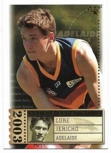 Select XL 2003 Rookie Expectation (RE16) Luke Jericho Adelaide 154/282 ~~ - Imagen 1 de 2