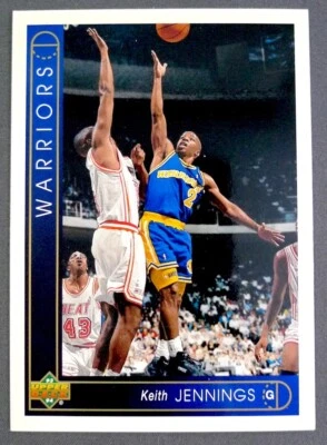 NBA Golden State Warriors Keith Jennings '93-'94 Upper Deck Basketball Card - Image 1 of 4