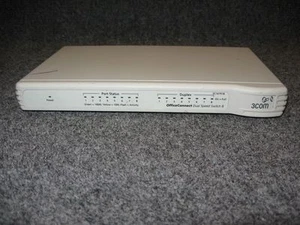 Commutateur double vitesse 3com OfficeConnect 3C16791A 10/100 Mbps 8 ports - hors alimentation - Photo 1/1