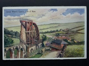 Isle of Man LAXEY GREAT WHEEL c1912 Postcard by Boots Cash Chemist - Picture 1 of 2