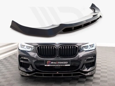 MAXTONDESIGN Front Splitter V2 Gloss Black Maxton Design BMW X3 M40D/M40I/M-PACK G01