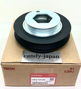 Honda Genuine Accord Prelude Pulley Crankshaft OEM Car Parts New 13810-P13-003 - Picture 1 of 24