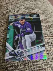 Carlos Gonzalez 2017 Topps Chrome Pulsar Prizm Baseball Card #76 Rockies - Picture 1 of 2