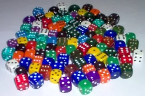 16mm Dice x 200 Opaque Board Games RPG Counters Bulk Wholesale - Picture 1 of 1